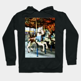 Carnival Midway - Carousel Horses Hoodie